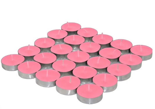 Secented Tea Light Candle (Pink) Set Of 25Pcs